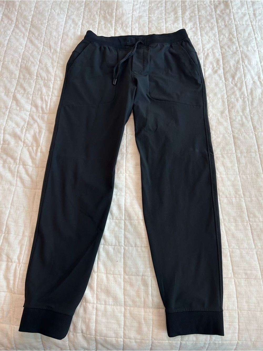 NWOT Lululemon Men's Large Black Drawstring Jogger Pants
